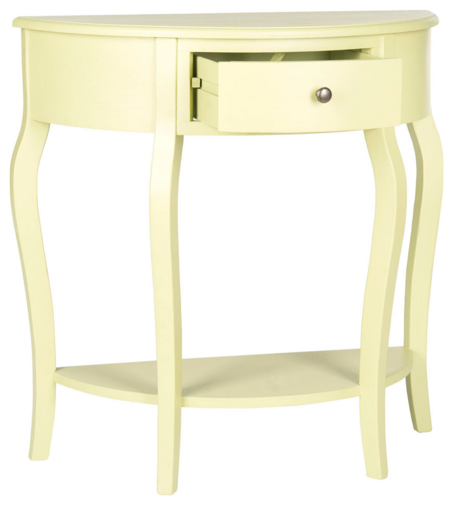 Anna Demilune Small Console Avocado Green   Modern   Console Tables   by Virgil Stanis Design  Houzz