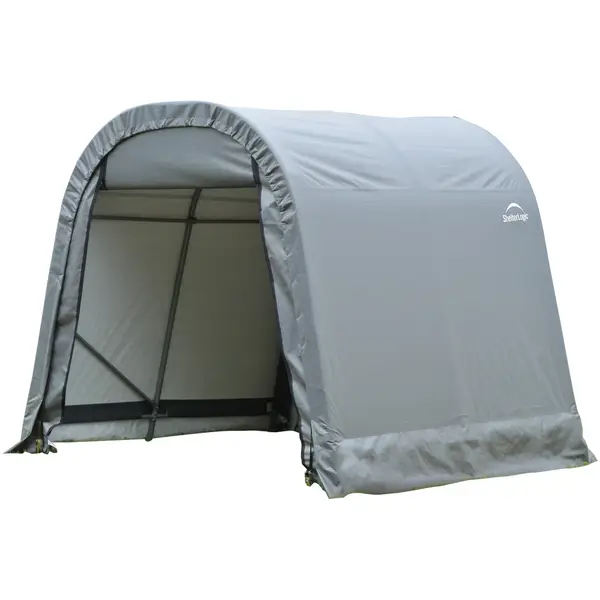 ShelterLogic 8'x8'x8' ShelterCoat Gray Round Style Garage