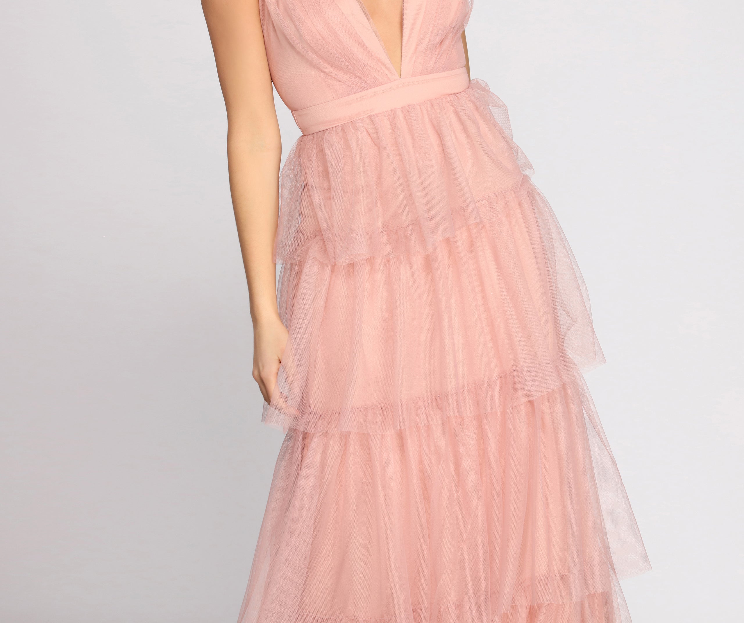 Perrie Formal Layered Tulle Dress