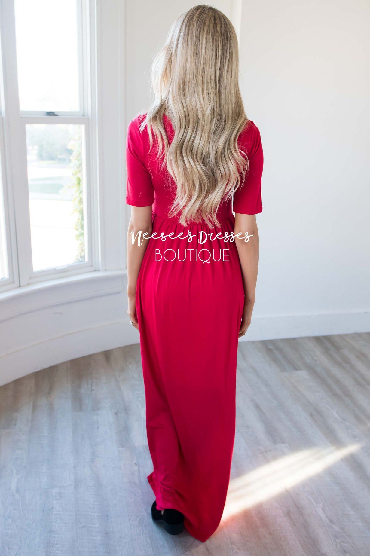 The Ritchie 3/4 Length Sleeve Maxi Dress