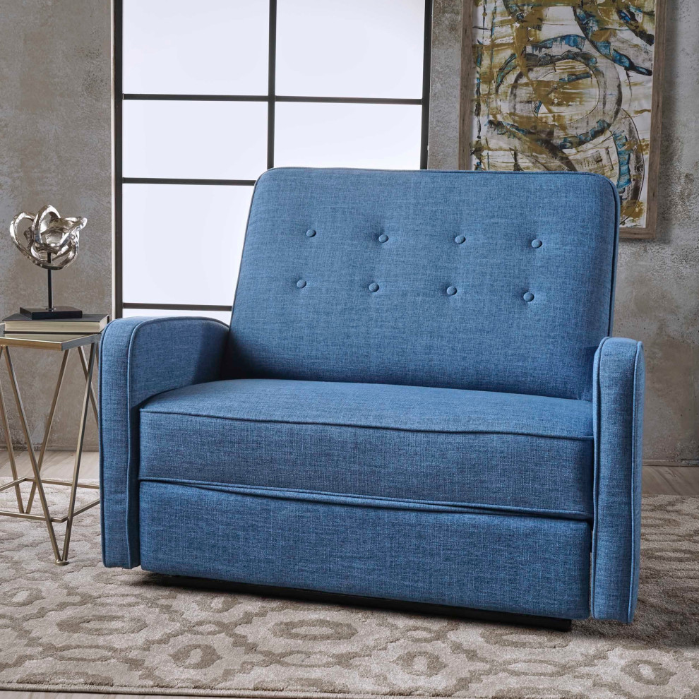 GDF Studio Callade Buttoned Fabric Reclining Loveseat   Transitional   Loveseats   by GDFStudio  Houzz