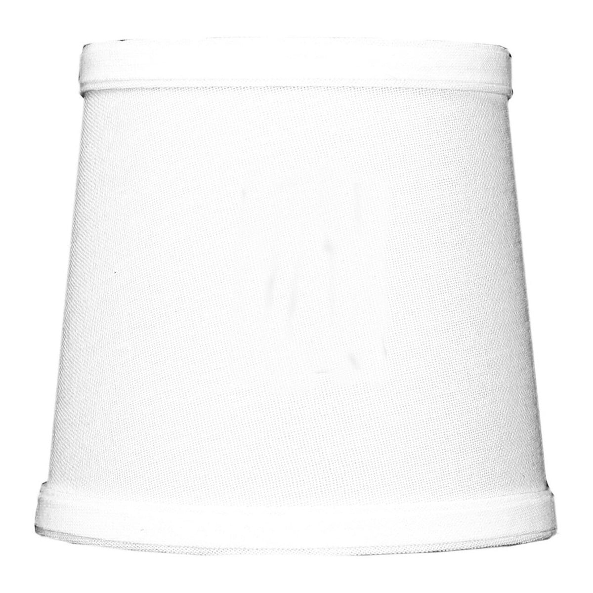 4x5x5 White Linen Drum Chandelier Clip-On Lampshade