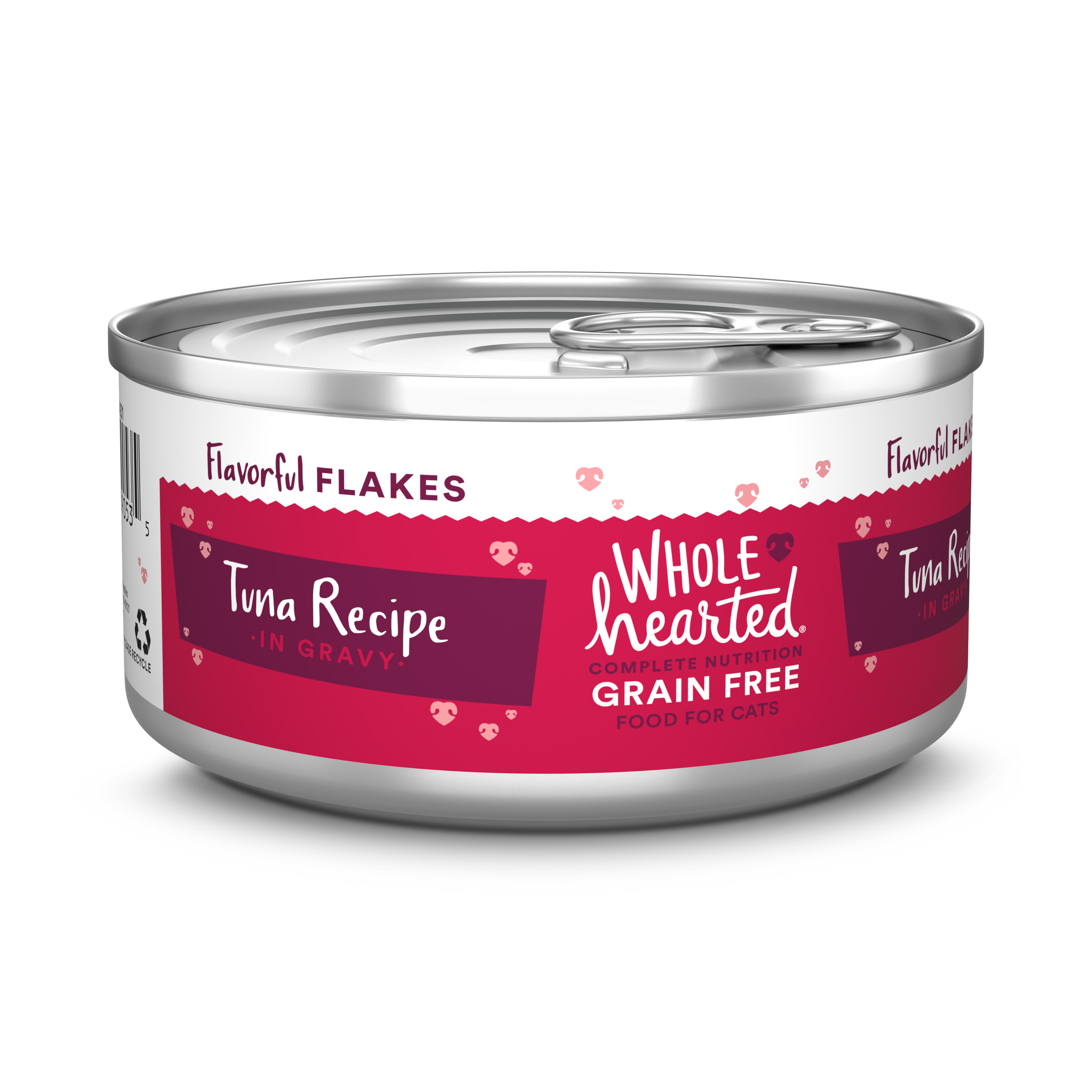 WholeHearted Grain Free Tuna Recipe Flaked in Gravy All Life Stages Wet Cat Food， 5.5 oz.， Case of 12