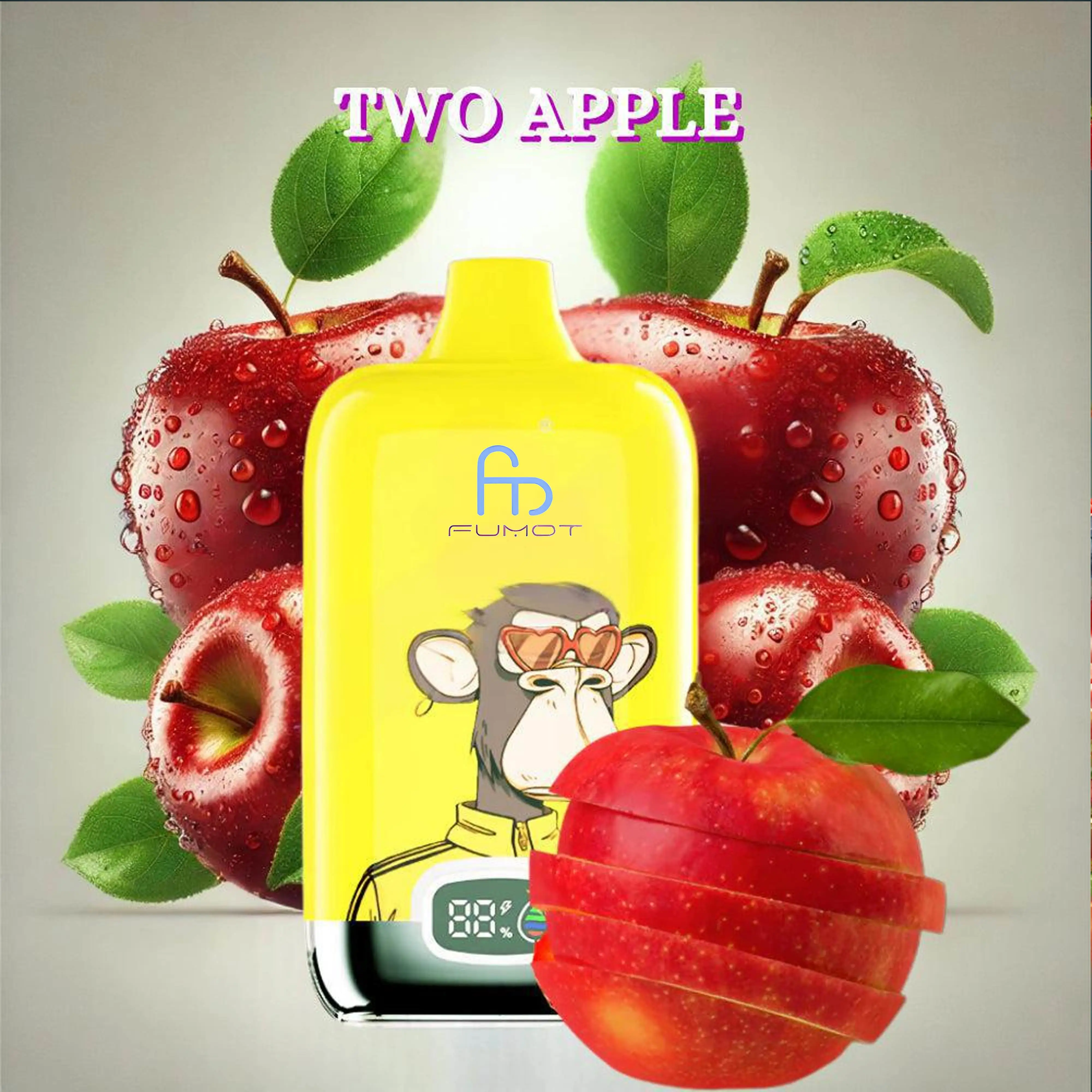 Fumot Tornado Digital Box 12000 Puffs - Two Apple
