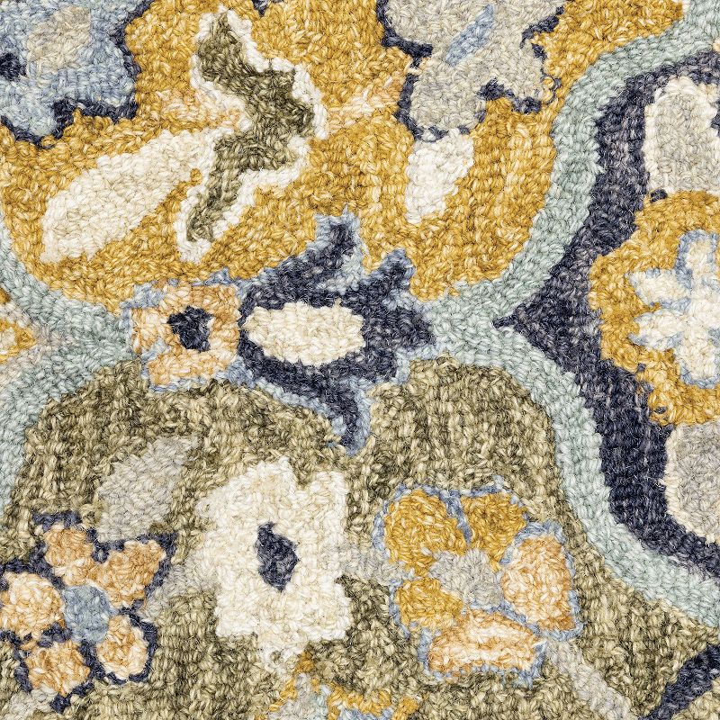 StyleHaven Andover Floral Panel Handmade Wool Area Rug