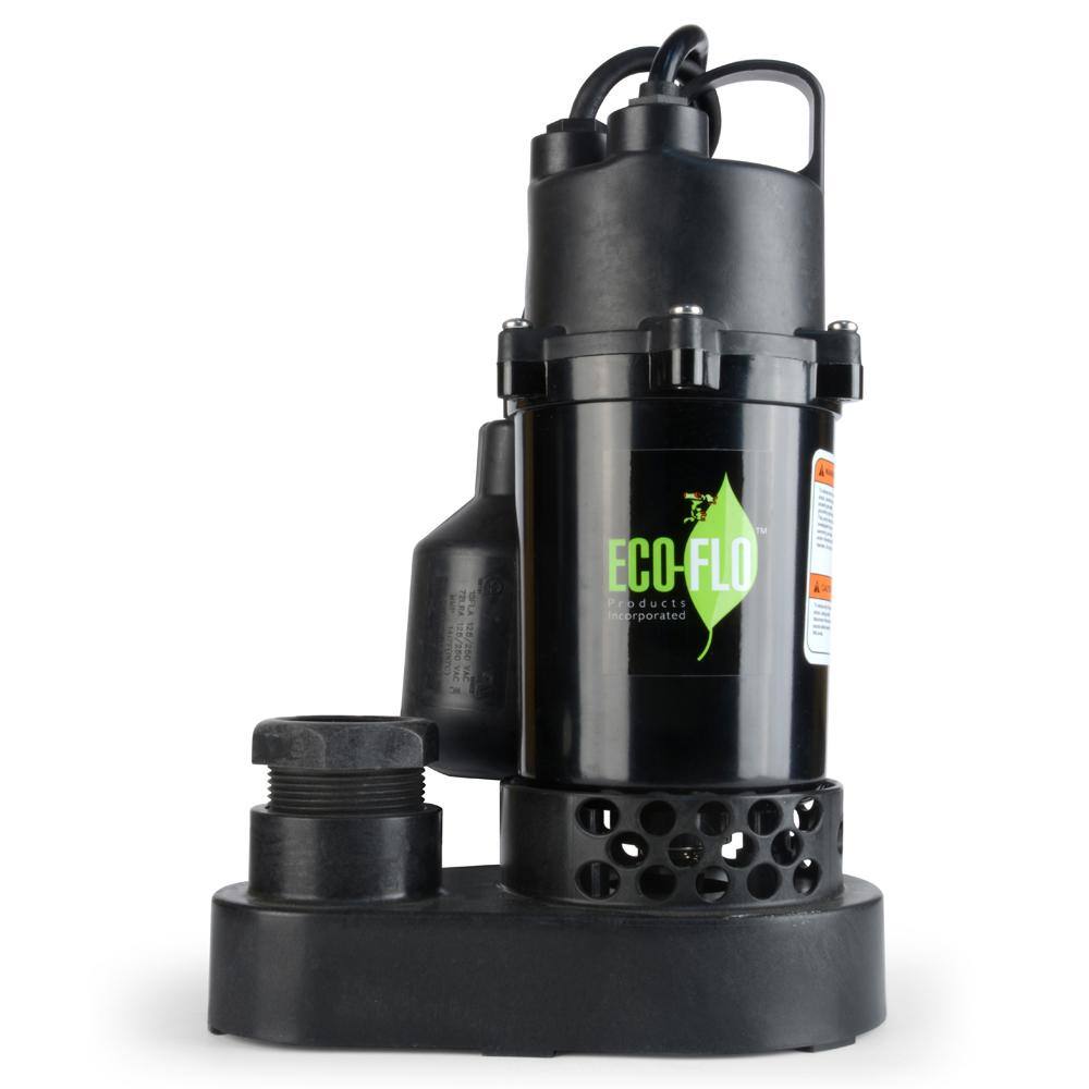 ECO FLO 12 HP Submersible Sump Pump with Wide Angle Switch SPP50W