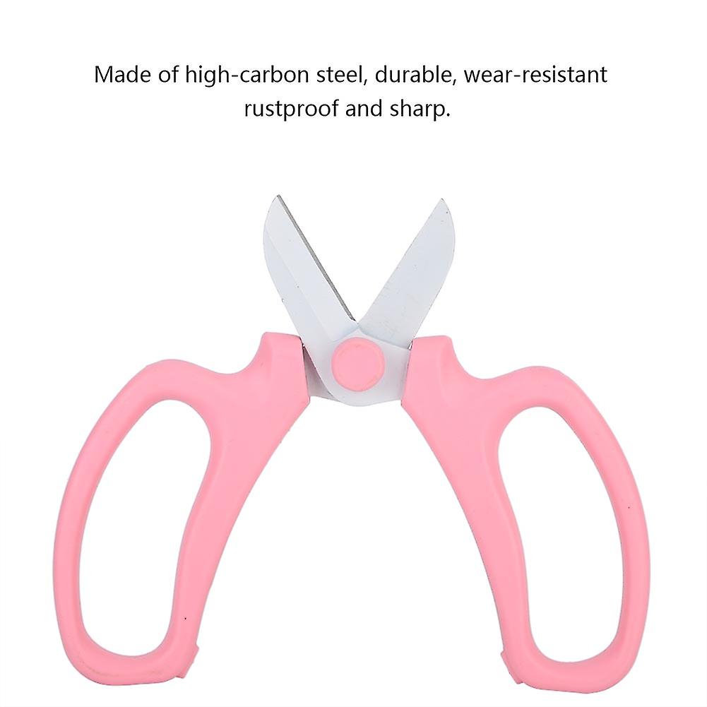 High Carbon Steel Garden Pruning Shears Thick Branches Scissors Bonsai Tools (light Pink)