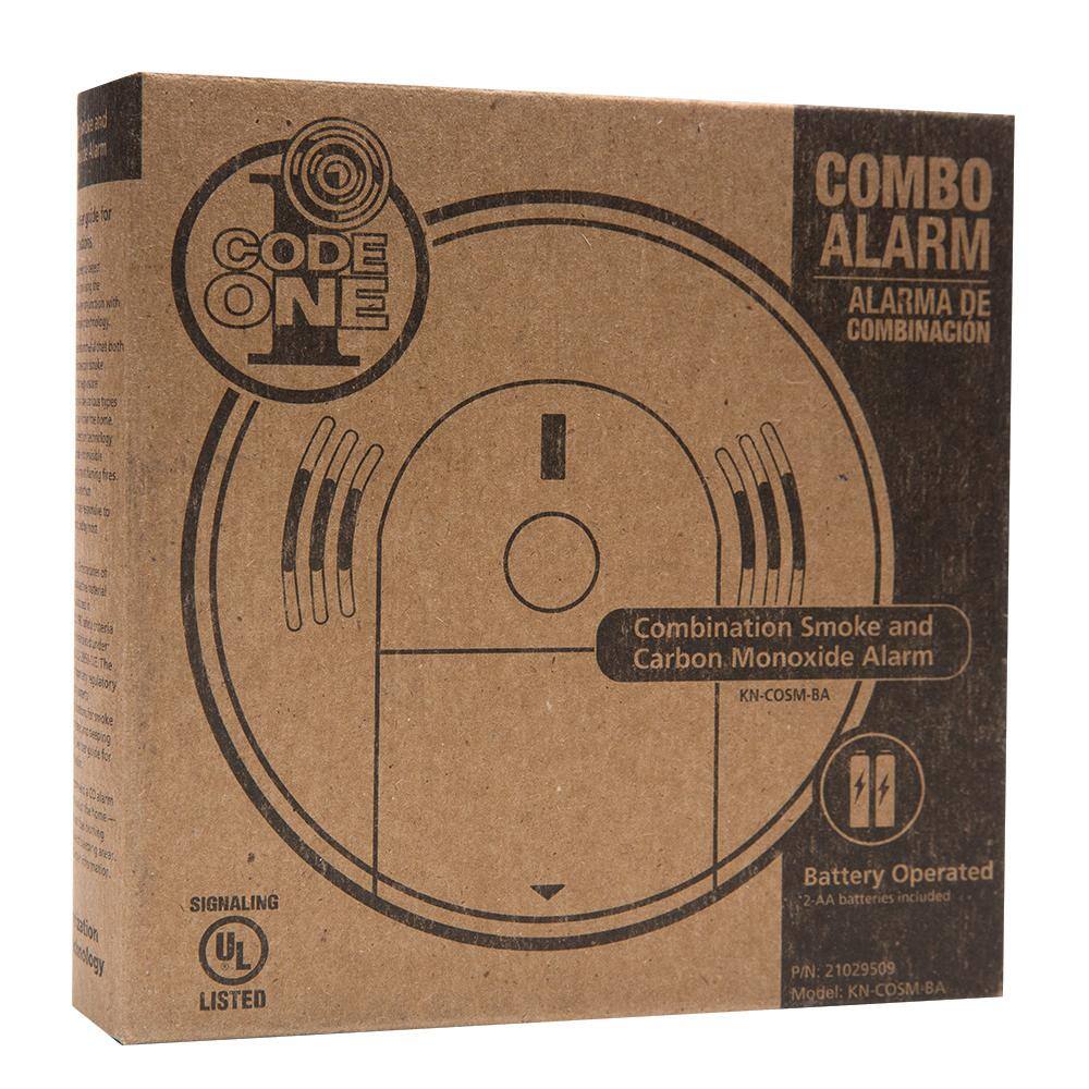 Kidde Code One Battery Operated Smoke and Carbon Monoxide Combination Detector with Voice Warning 21029509