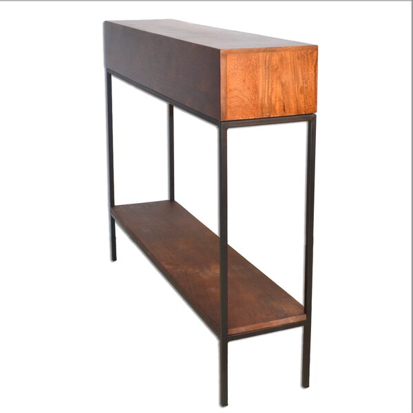 Brown Wood/Metal Ingrid Console