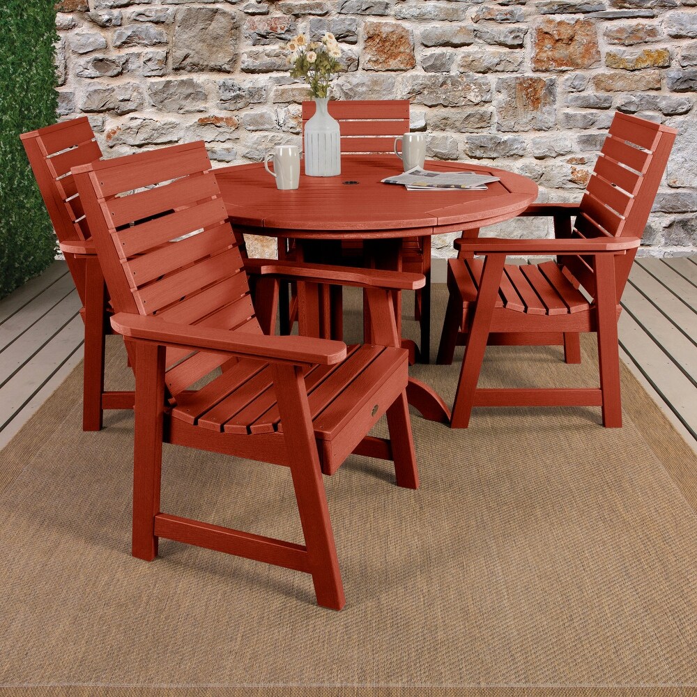 Weatherly 5 piece Outdoor Dining Set   48\