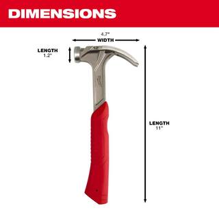 MW 12 oz. Smooth Face Hybrid Claw Hammer 48-22-9019