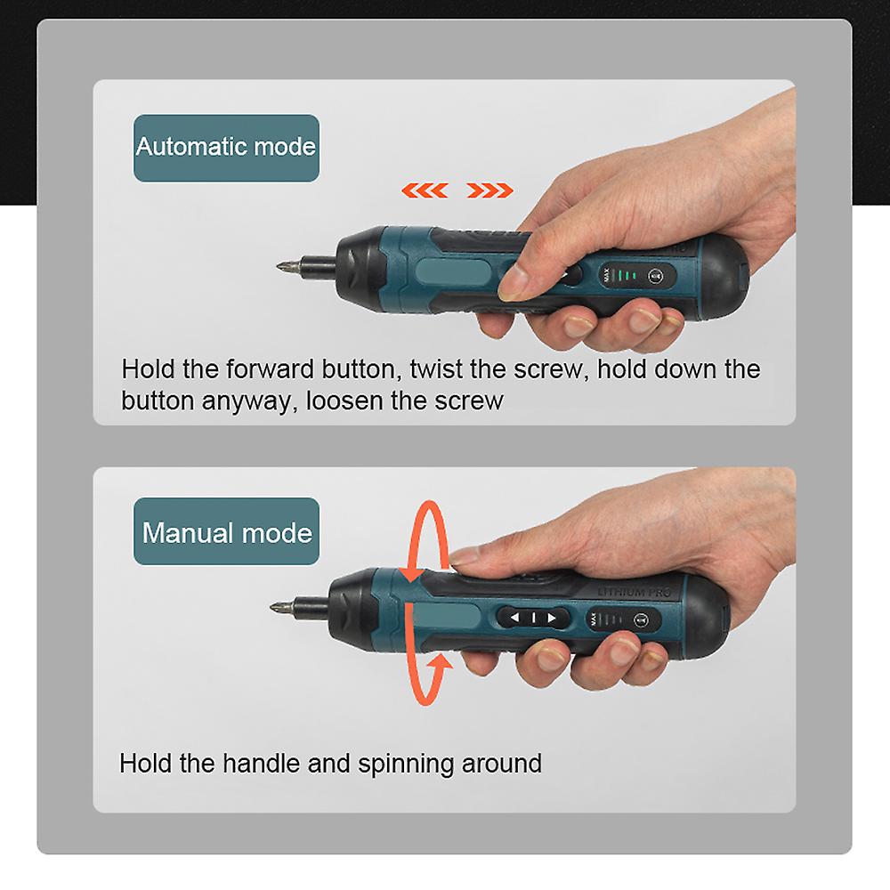 200r/min Screwdriver Metal Bits Set Multifunctional Screwdrivers Repairing Tool Kit Max 5nm Electric Screw Driver For Mobilephones Computers Home Appl