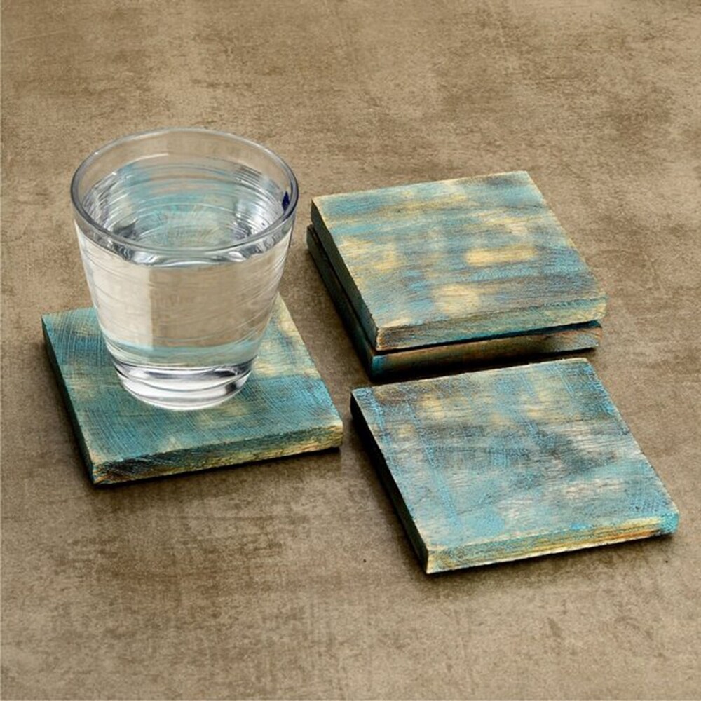 Mascot Hardware Sprayed Effected Square Coaster   Set of 4