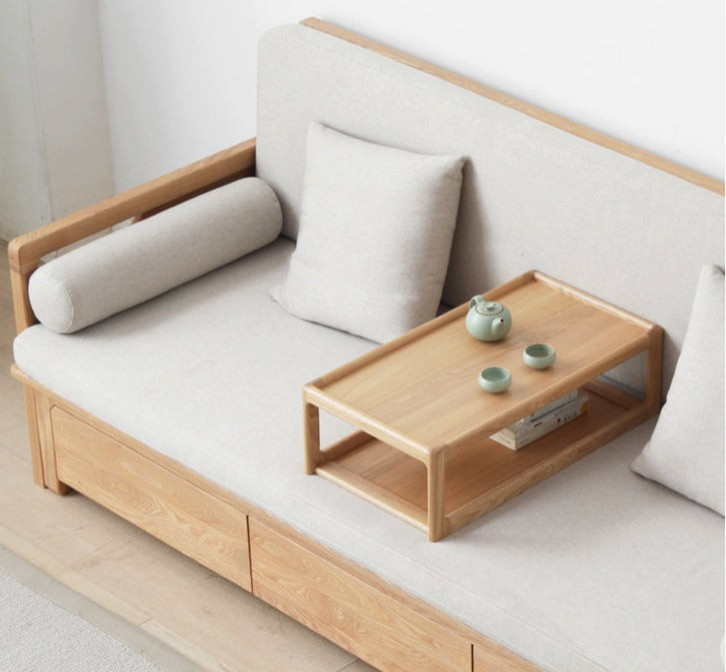 North American Solid Wood MultiFunctional Storage Sleeper Sofa   Transitional   Sleeper Sofas   by GVAwood  Houzz