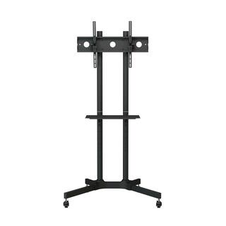 ProMounts Rolling Mobile TV Cart with Shelf for TVs 32 in. to 70 in. for Classrooms and Offices Universal TV Floor Stand Mount AFC6402-02