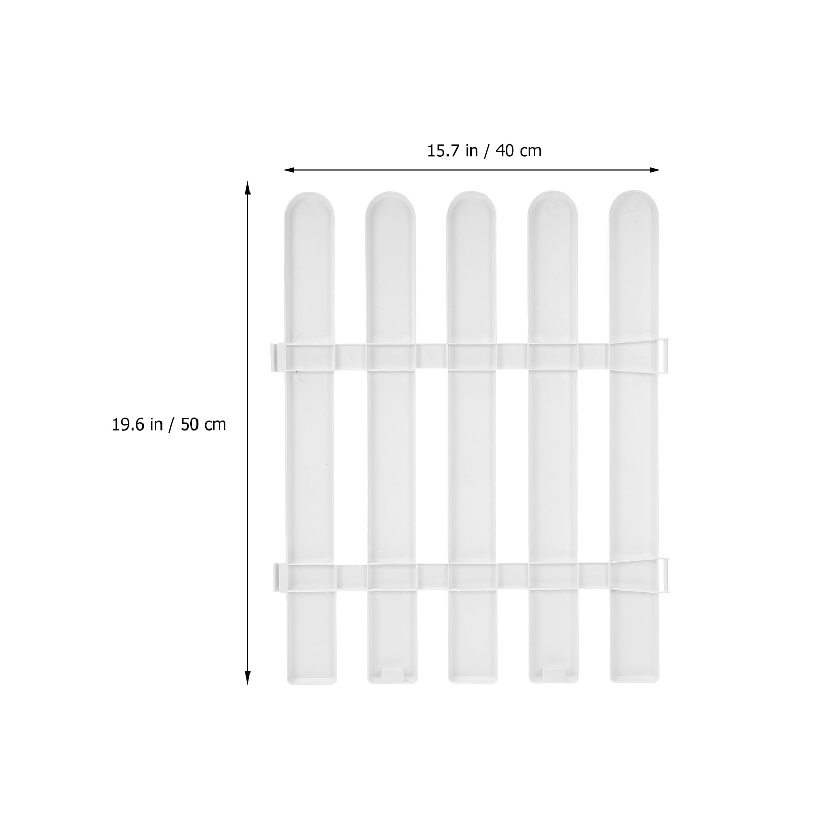 NUOLUX Fence Garden Plastic Edging Picket Border Patio Flower Bed Christmas Tree Barrier Panels Fairy