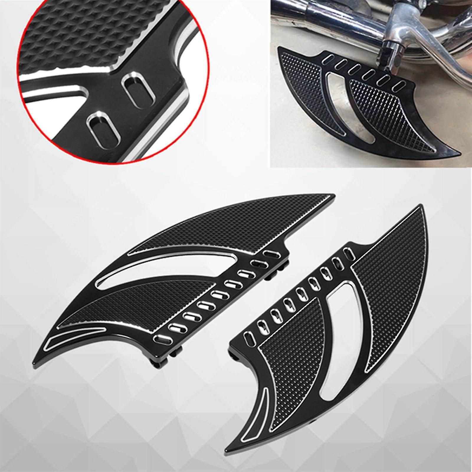 2pcs Motorcycle Cnc Front Blade Driver Foot Pedals Floorboards For Harley Touring Fl Fld 1986-2015 Models