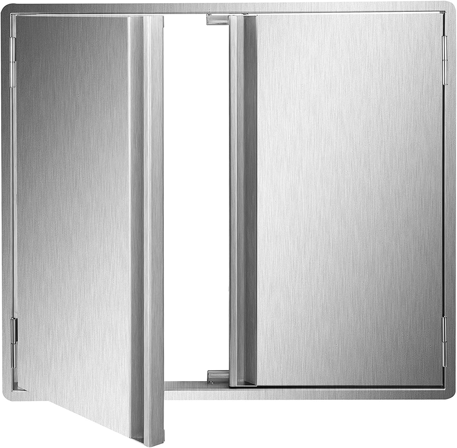 Marada 26" W x 24" H 304 Stainless Steel Outdoor Kitchen Doors for Grilling Station