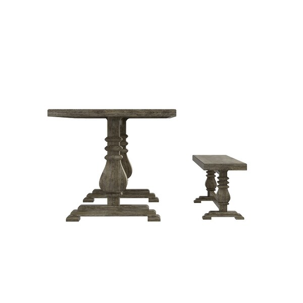 2 Piece Dining Table Set Table and Chair Set Breakfast Table w/ Stool