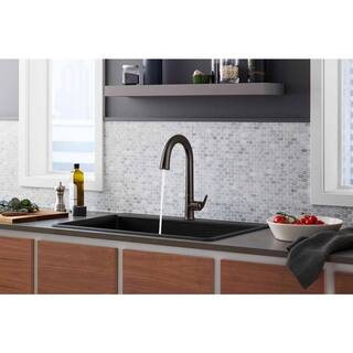 KOHLER Sensate Single-Handle Pull-Down Sprayer Kitchen Faucet with Konnect in Oil-Rubbed Bronze K-72218-WB-2BZ