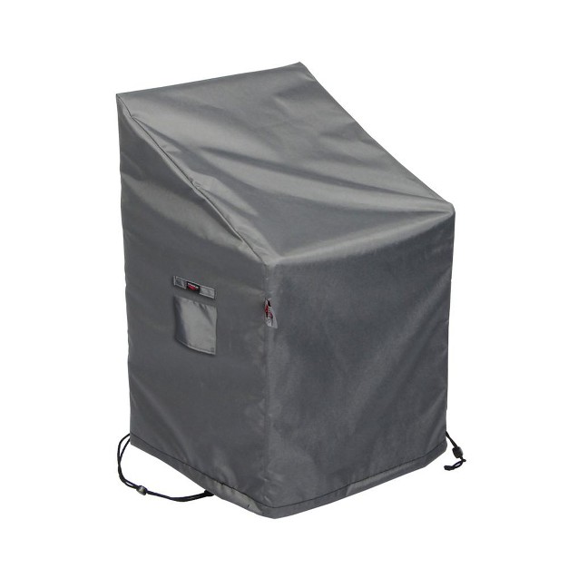 Titanium 3 layer Water Resistant Outdoor Club Chair Covers Dark Gray By Shield