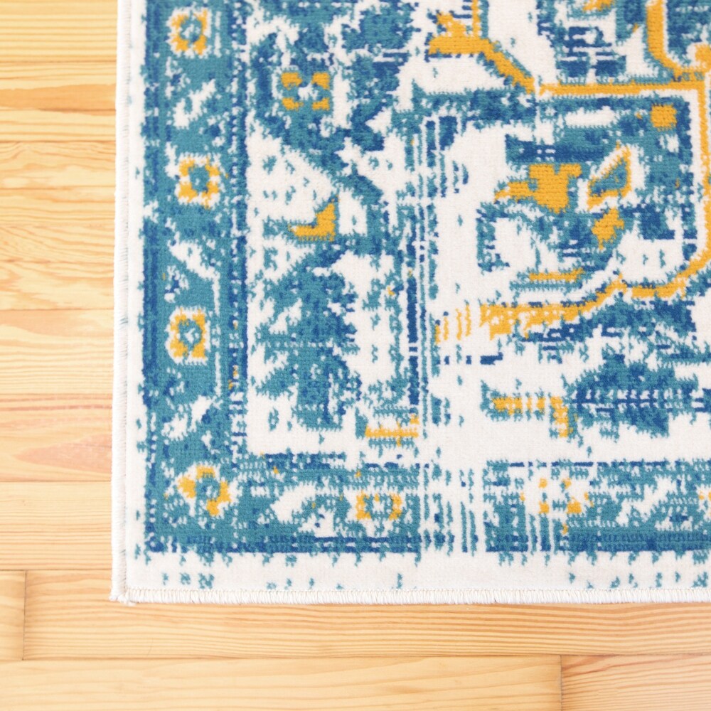 Derya Bohemian Medallion Indoor/ Outdoor Area Rug