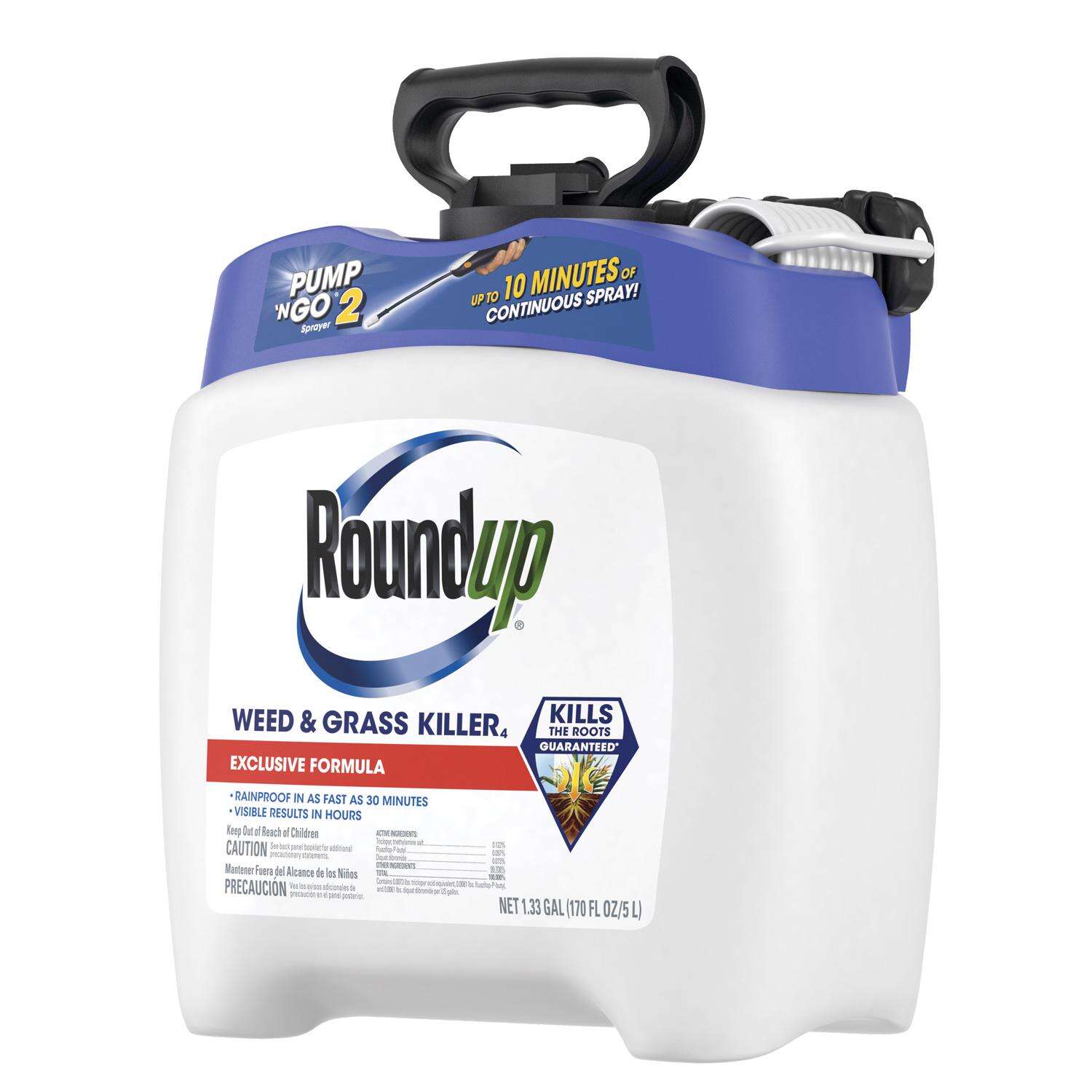 Roundup Pump N Go Weed and Grass Killer RTU Liquid 1.33 gal