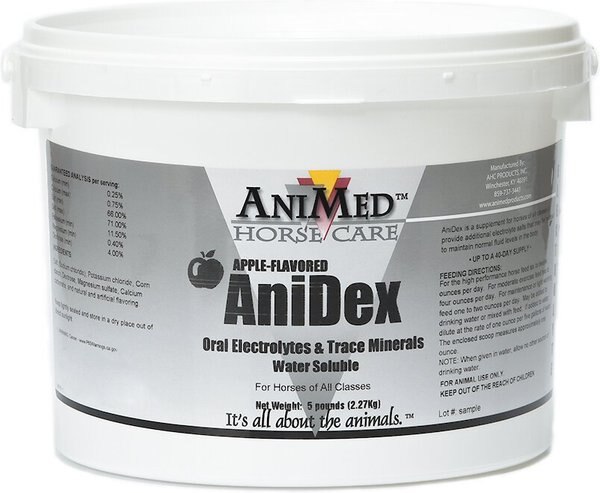 AniMed Anidex Apple-Flavored Horse Supplement， 5-lb tub