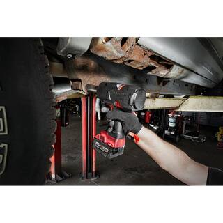 MW M18 FUEL 18V 12 in. Lithium-Ion Brushless Cordless Impact Wrench with Friction Ring  Grease Gun with Two Batteries 2767-20-2646-20-48-11-1862