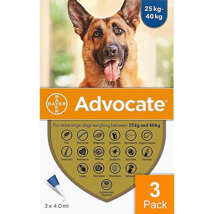 Advocate Dogs Over 25kg (55lbs) - 3 Pack