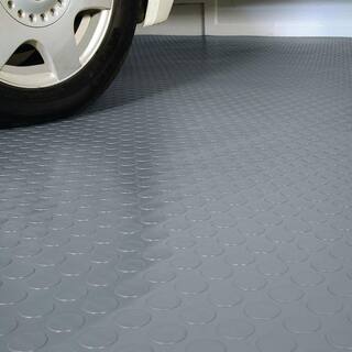 Husky Coin 10 ft. W x 44 ft. L Grey Commercial Grade Vinyl Flooring HK70CN1044RLSG