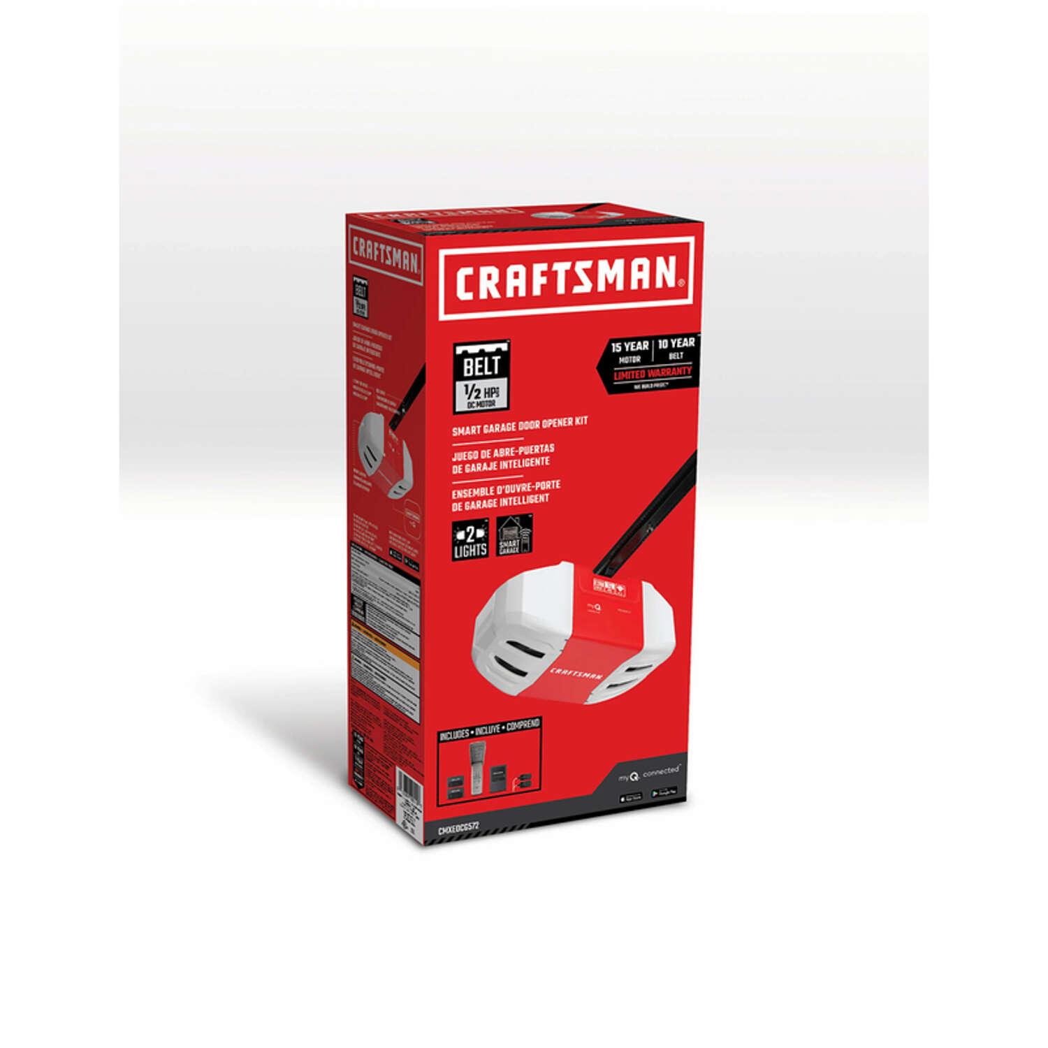 Craftsman Chamberlain 1/2 HP Belt Drive WiFi Compatible Smart Garage Door Opener