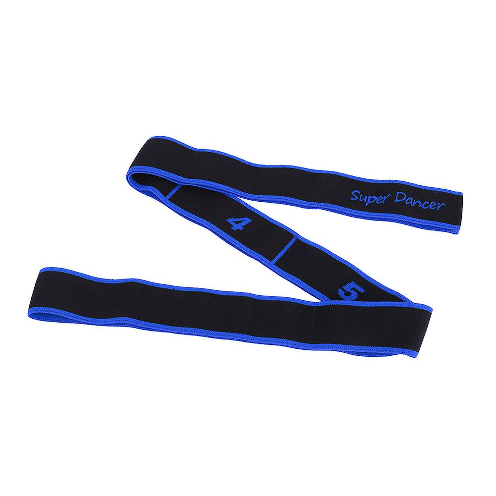 Yoga Resistance Band Latin Dance Elastic Stretching Belt Fitness Exercise Pulling Strap(blue)