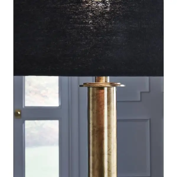 Signature Design by Ashley Jenton Antique Brass Finish Metal Floor Lamp - 20