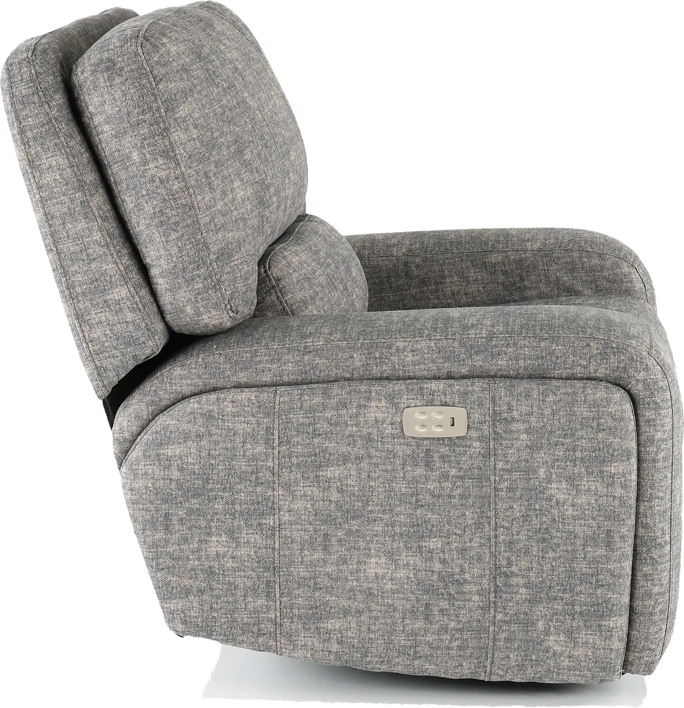 Rock Quarry Gray Power Recliner