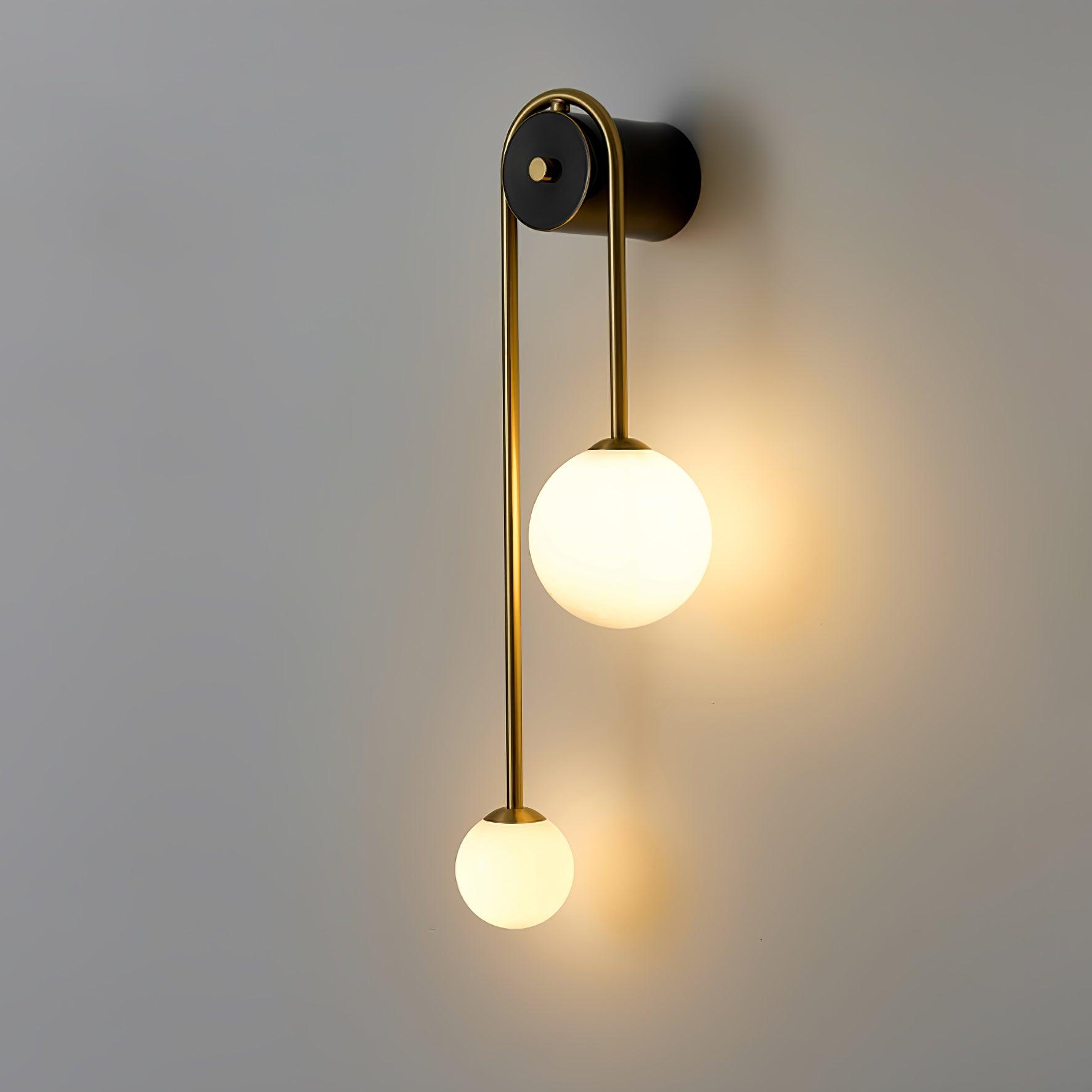 Brass Arc Wall Light