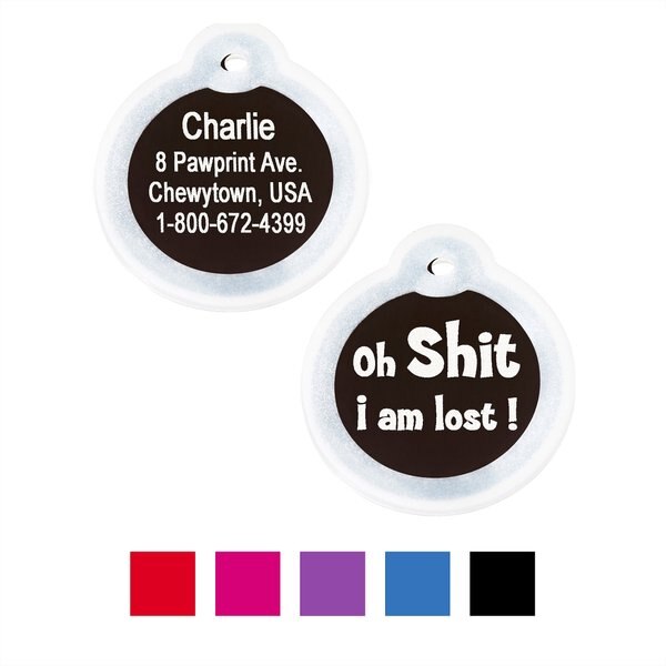 GoTags Anodized Aluminum Personalized Silencer Dog and Cat ID Tag