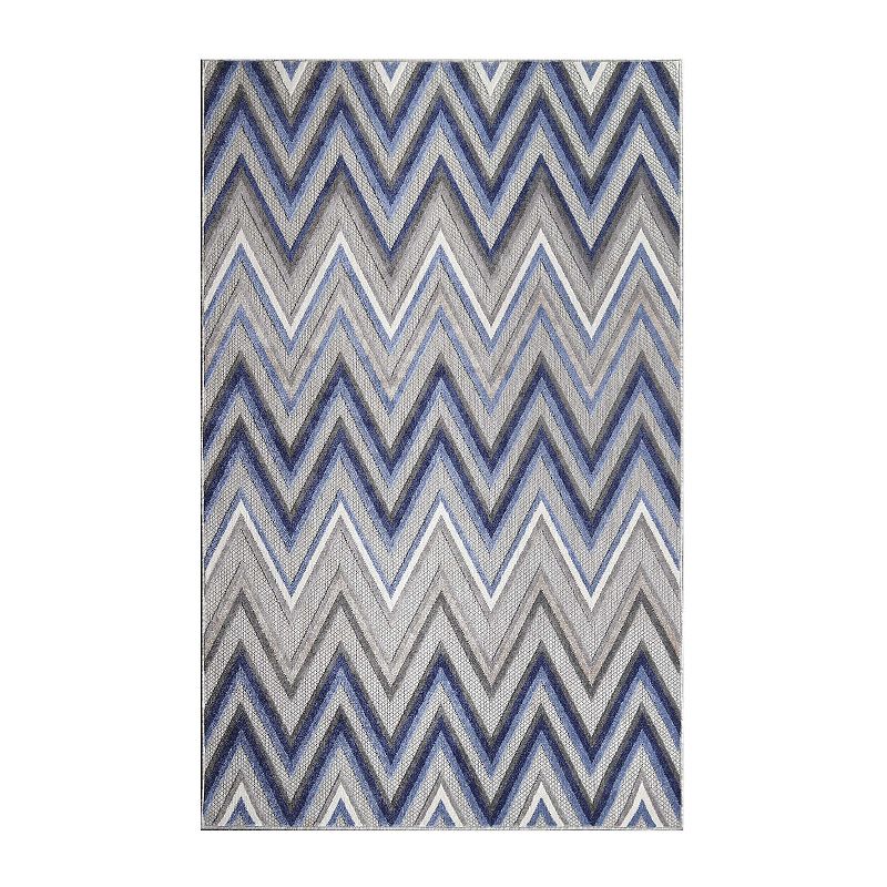 Superior Modern Zigzag Indoor/ Outdoor Area Rug