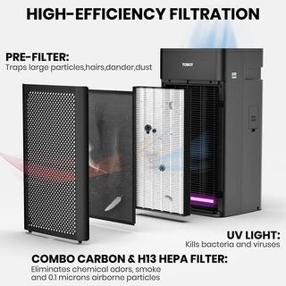 Tosot Air Purifier with H13 True HEPA Filter for Home KJ350G