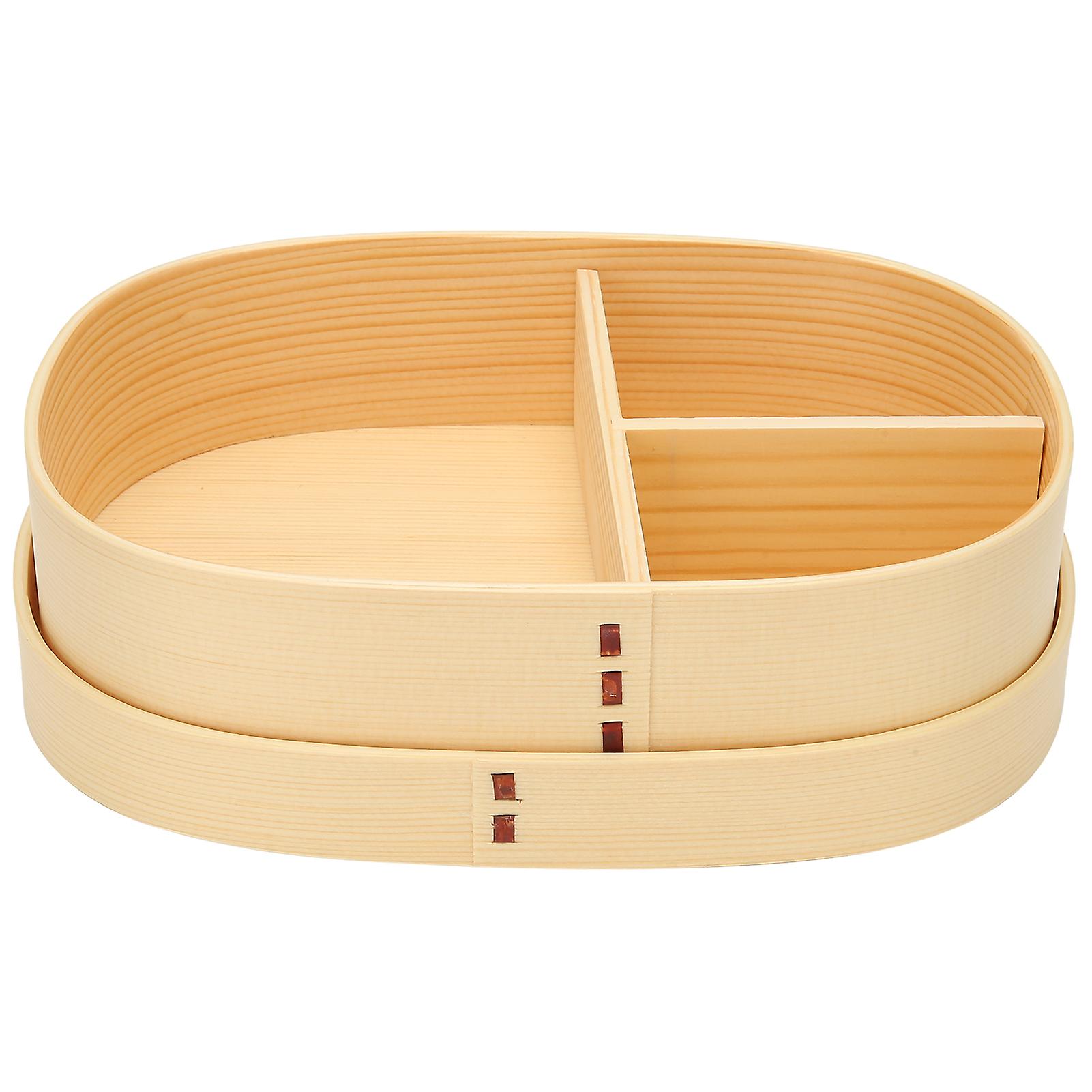 Lunch Box Portable Japanese-style Single-layer Wooden Food Sushi Container Tablewares