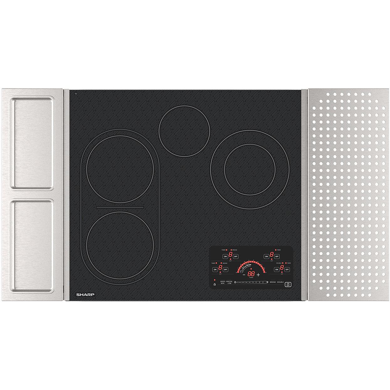 Sharp 24-inch Built-in Electric Cooktop SCR2442FB