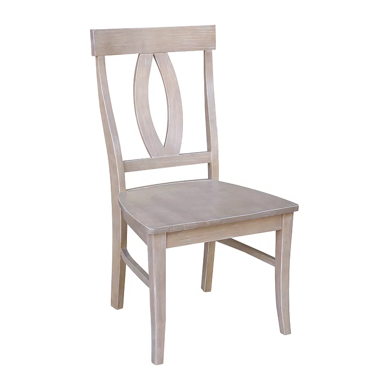 International Concepts Cosmo Washed Wood Dining Chair 2-piece Set