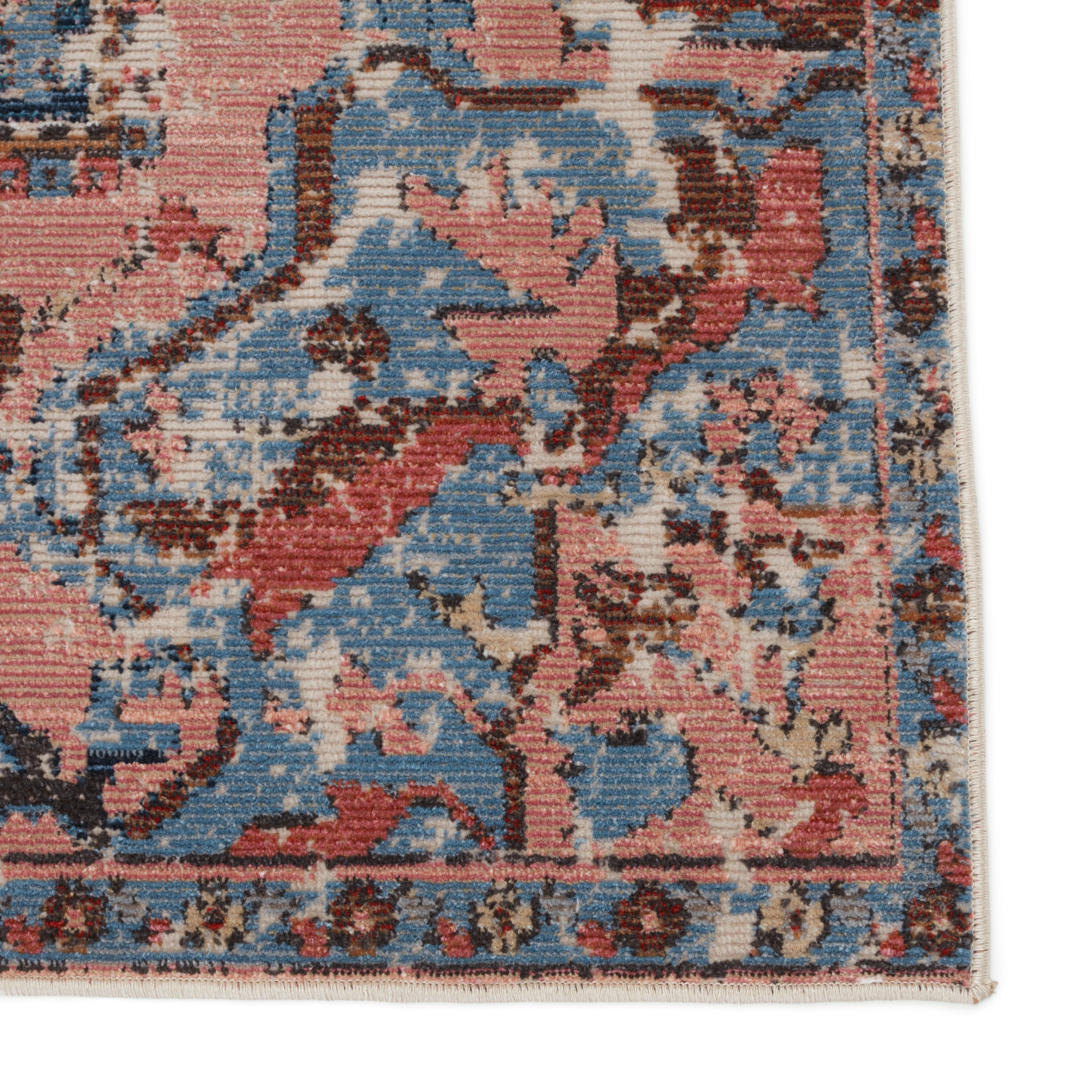 Swoon Diem Indoor/Outdoor Blue & Pink Rug