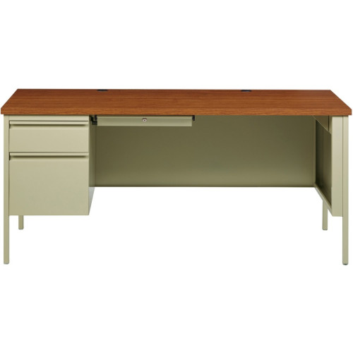 Lorell Fortress Series Left-Pedestal Desk (60917)