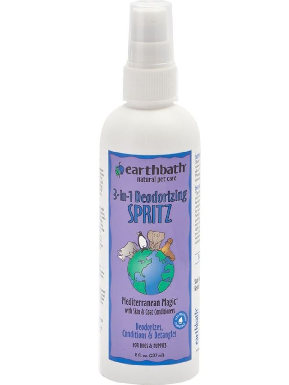 Earthbath Mediterranean Magic 3-In-1 Deodorizing Spritz Conditioner， 8oz