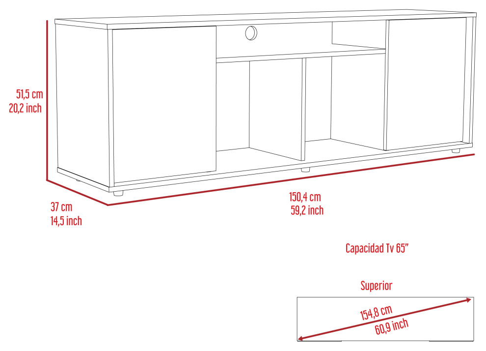 Dallas TV Stand   Transitional   Entertainment Centers And Tv Stands   by DEPOT ESHOP LLC  Houzz