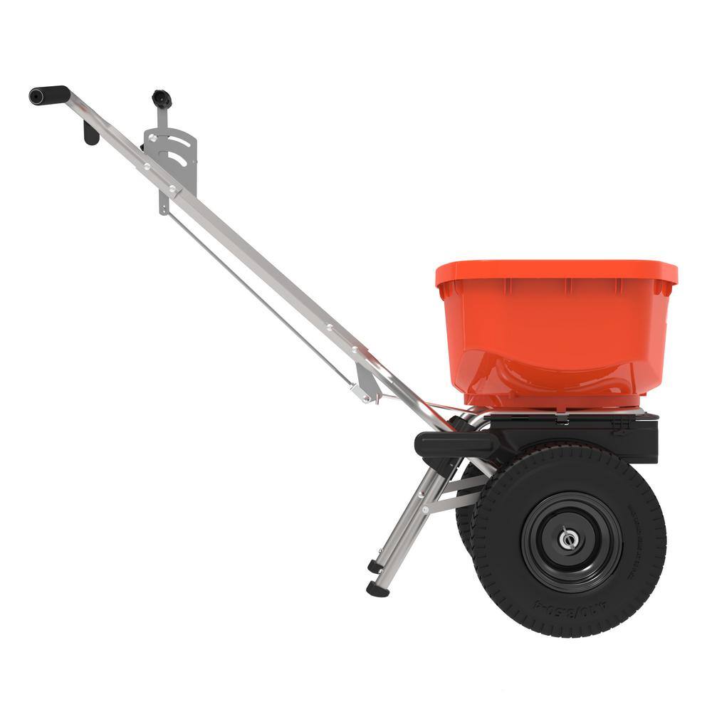 ECHO 85 lbs. Capacity All-Weather Stainless Steel Pro Broadcast Spreader for Seeds and Fertilizer with Hopper Grate and Cover RB-85S