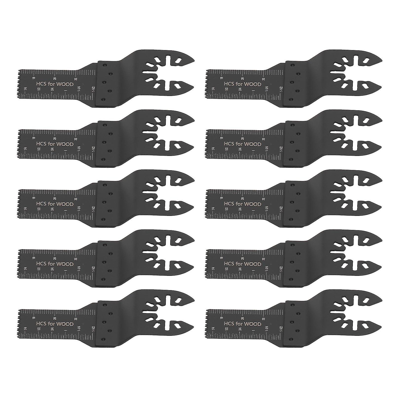 10Pcs Oscillating Saw Blade 20mm Quick Release Multitool Tool Set Kit for Wood Plastic