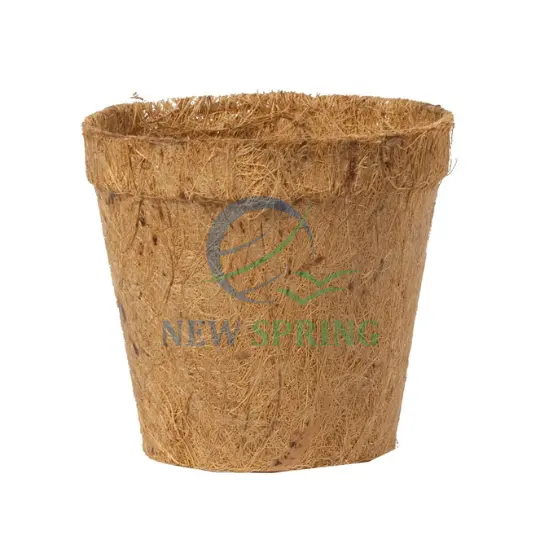 Best Price Manufacturers direct Natural coconut fiber pots coir pot home decoration balcony garden