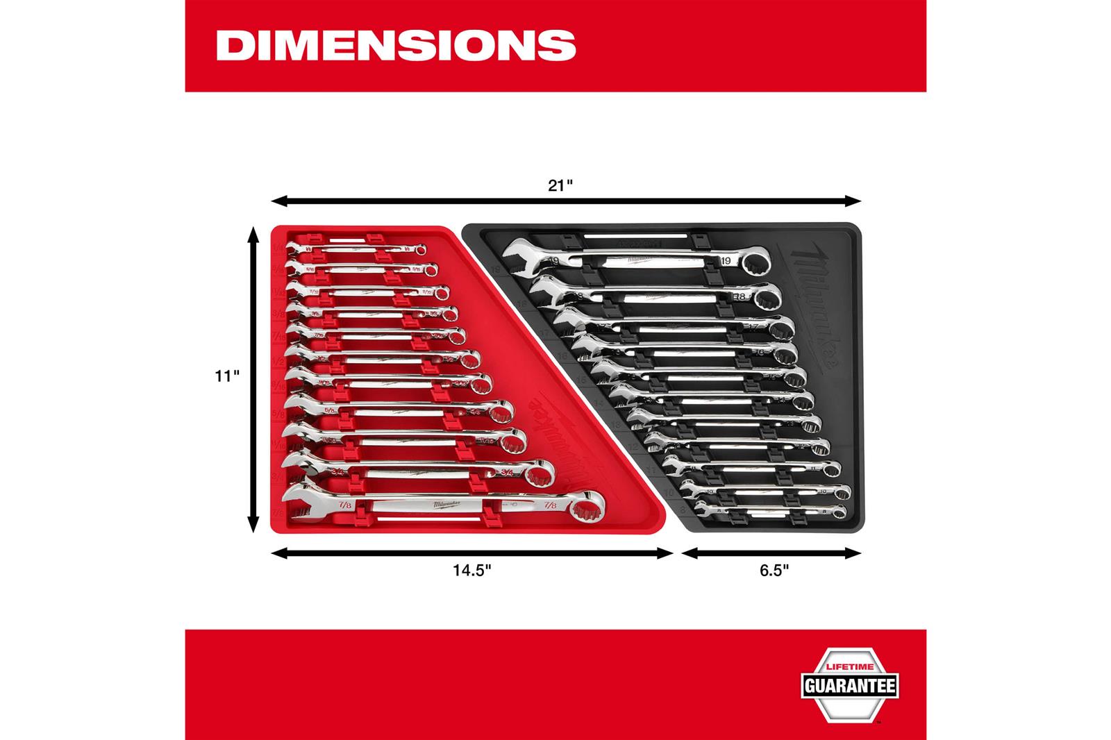 Milwaukee Tool 48-22-9411 Milwaukee 11-Piece SAE MAX BITE Combination Wrench Sets